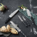 Knivsett Pluton 5 deler stål/svart