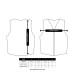 Flytevest Slim Pro 50–70 kg, svart