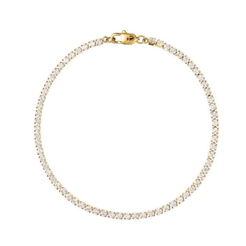 Armbånd Shiny Tennis Gull M