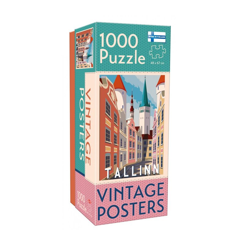 Puslespill Vintage Cities Tallinn 1000 pcs