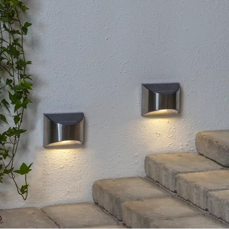 Solcelle-vegglampe Wally 2-pack