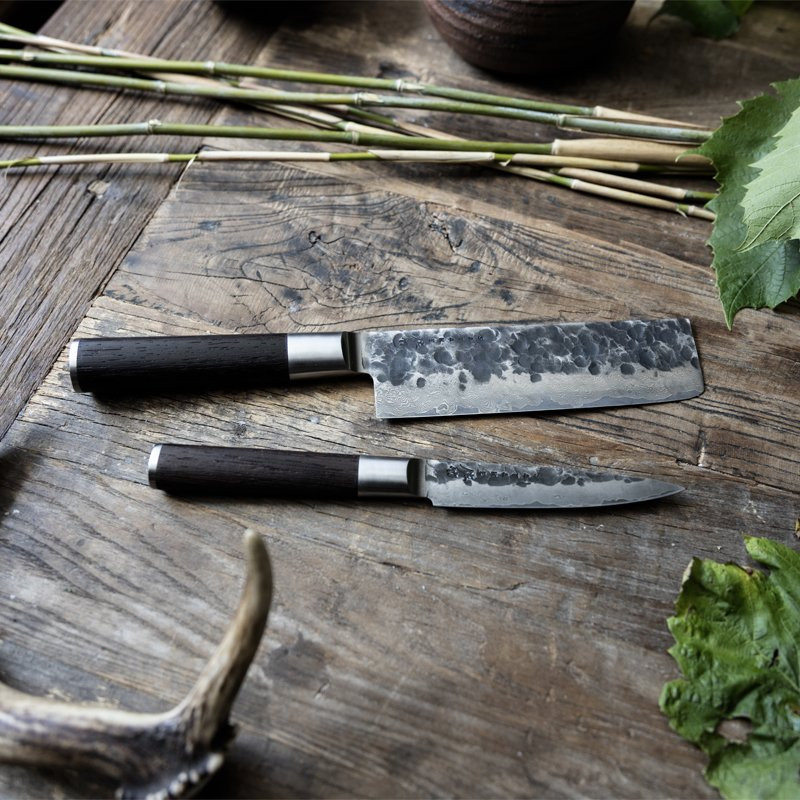 Kuro knivsett 2 deler, Nakiri & Petty