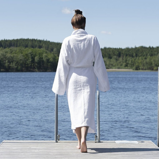 Hotell Badekåpe Hvit Unisex
