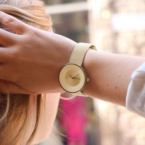 Klokke Cielo 34 Mesh Gold