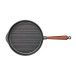 Støbejernsgrillpande 28 cm Træskaft