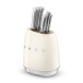 Knivblok med knive Creme