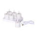LED-lys 6-pak Flamme Charge