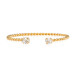 Armbånd Mini Twisted Gold Crystal