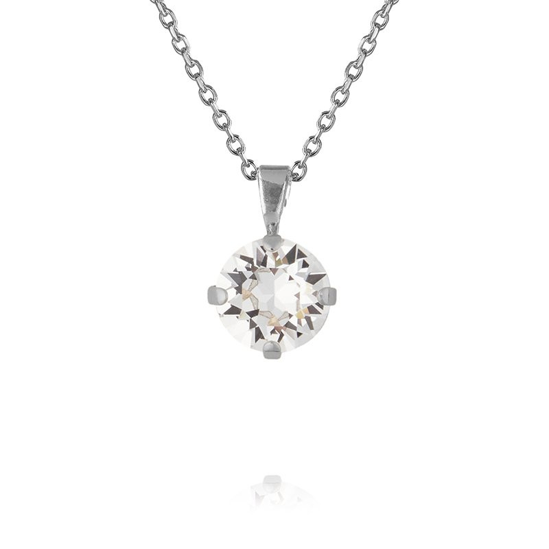 Halskjede Classic Petite Rodium Crystal