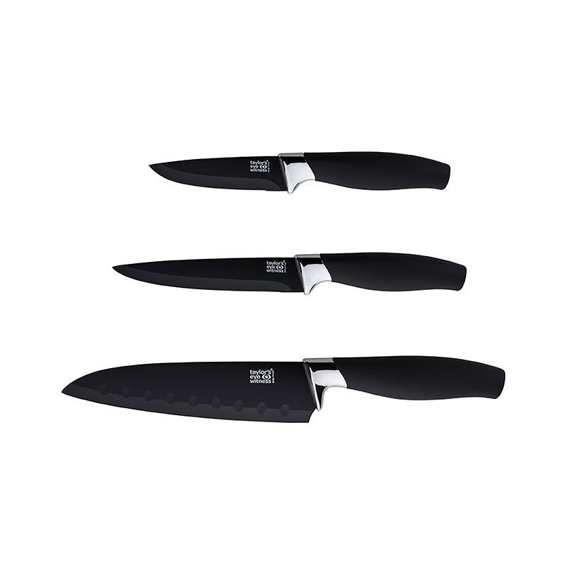 Knivsæt med 3 Knive Brooklyn Krom