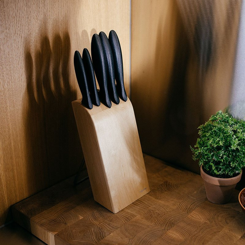 Knivblok med 5 knive