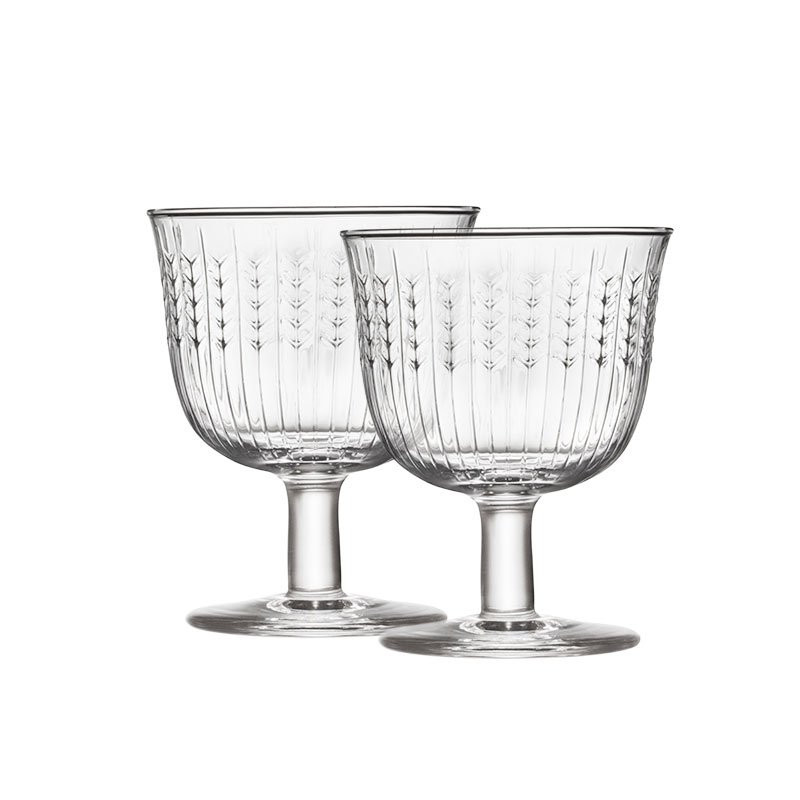 Swedish Grace Glas med fod 25 cl 2-pak klar