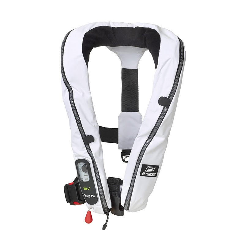 Flydevest Compact 100 Auto 30–110 kg, hvid