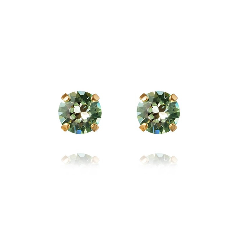 Øreringe Classic Stud Gold Chrysolite