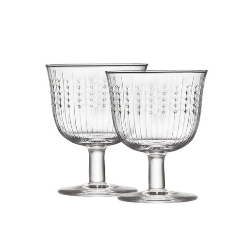 Swedish Grace Glas med fod 25 cl 2-pak klar
