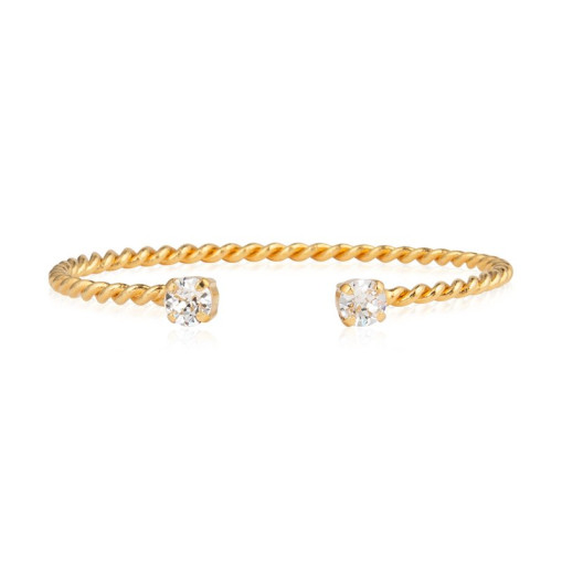 Armbånd Mini Twisted Gold Crystal