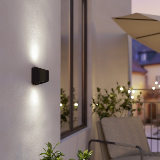 LED-væglampe Tressanto USB-opladning (rund)