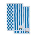 2-pack towels Rio 30x50 cm blue/white