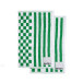 2-pack towels Rio 30x50 cm green/white