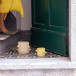Arlo M candle holder beige/yellow