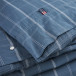 Cotton Poplin Bedding Set, Checked Blue/White