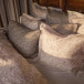 Cotton Sateen Bedding Set, Leaf Pattern Beige/Burgundy
