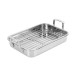 Roasting pan with rack 42x26 cm, STS