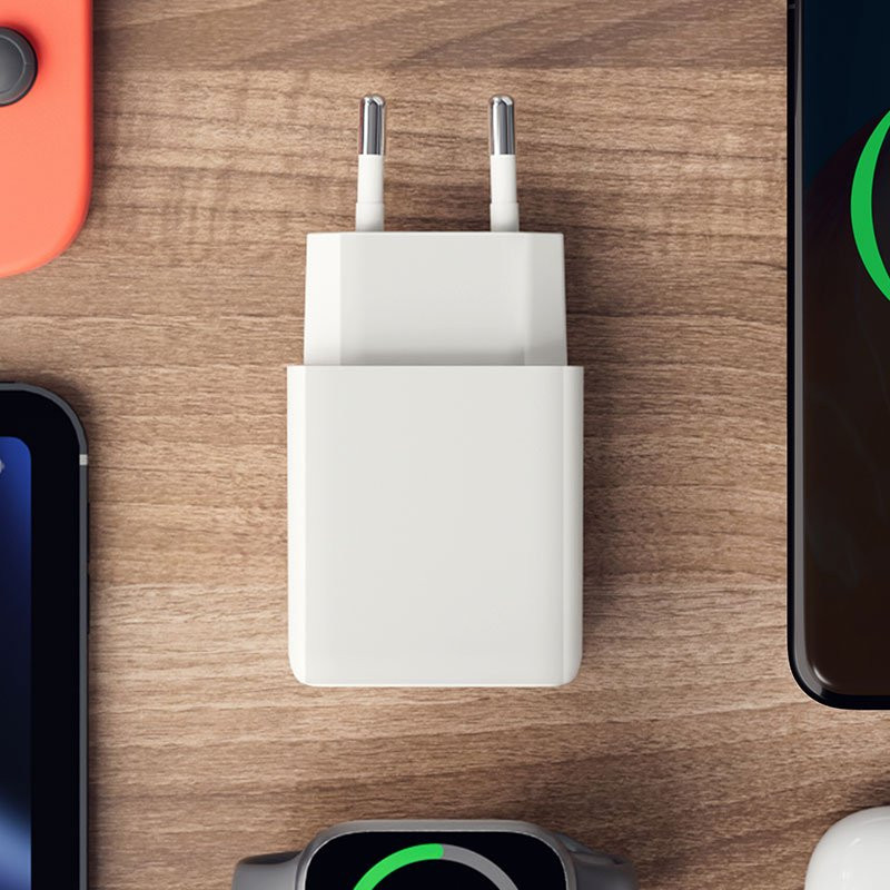 Wall Charger USB-C + USB-A 20W PD