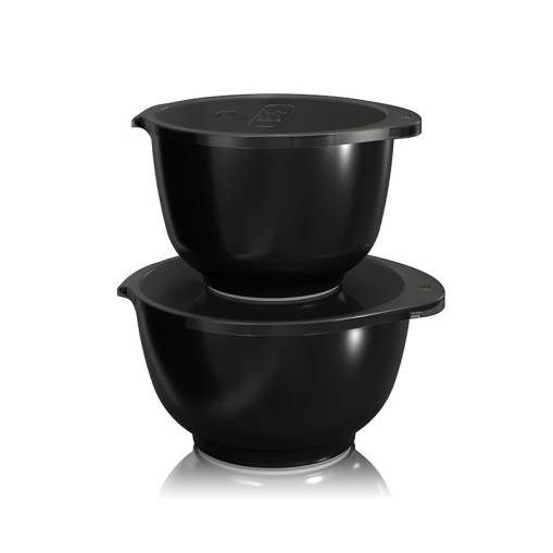 Margrethe Bowl set 2-pack with lid Black Edition