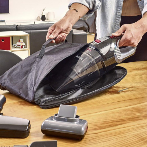 Hand vacuum cleaner with handle