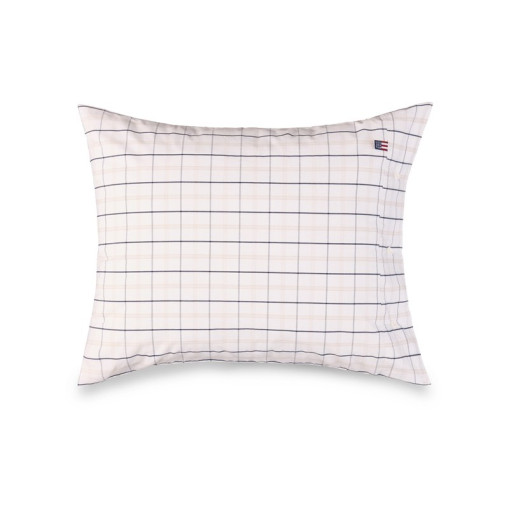 Icons checkered pillowcase in percale 50x60 cm