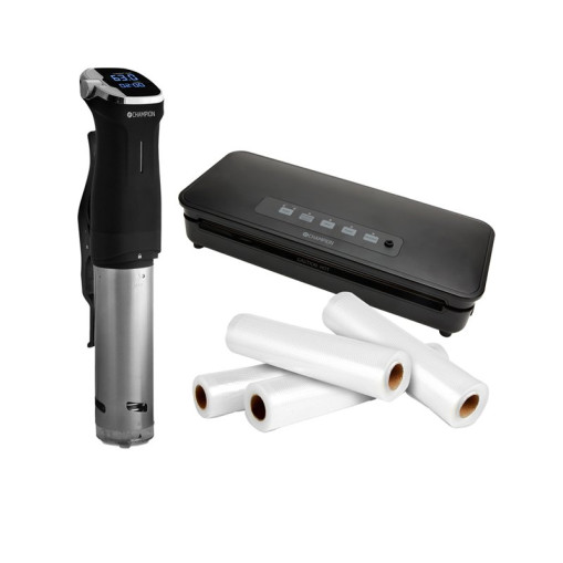 Sous Vide Kit with Fresh Vacuum Sealer & 4 Rolls